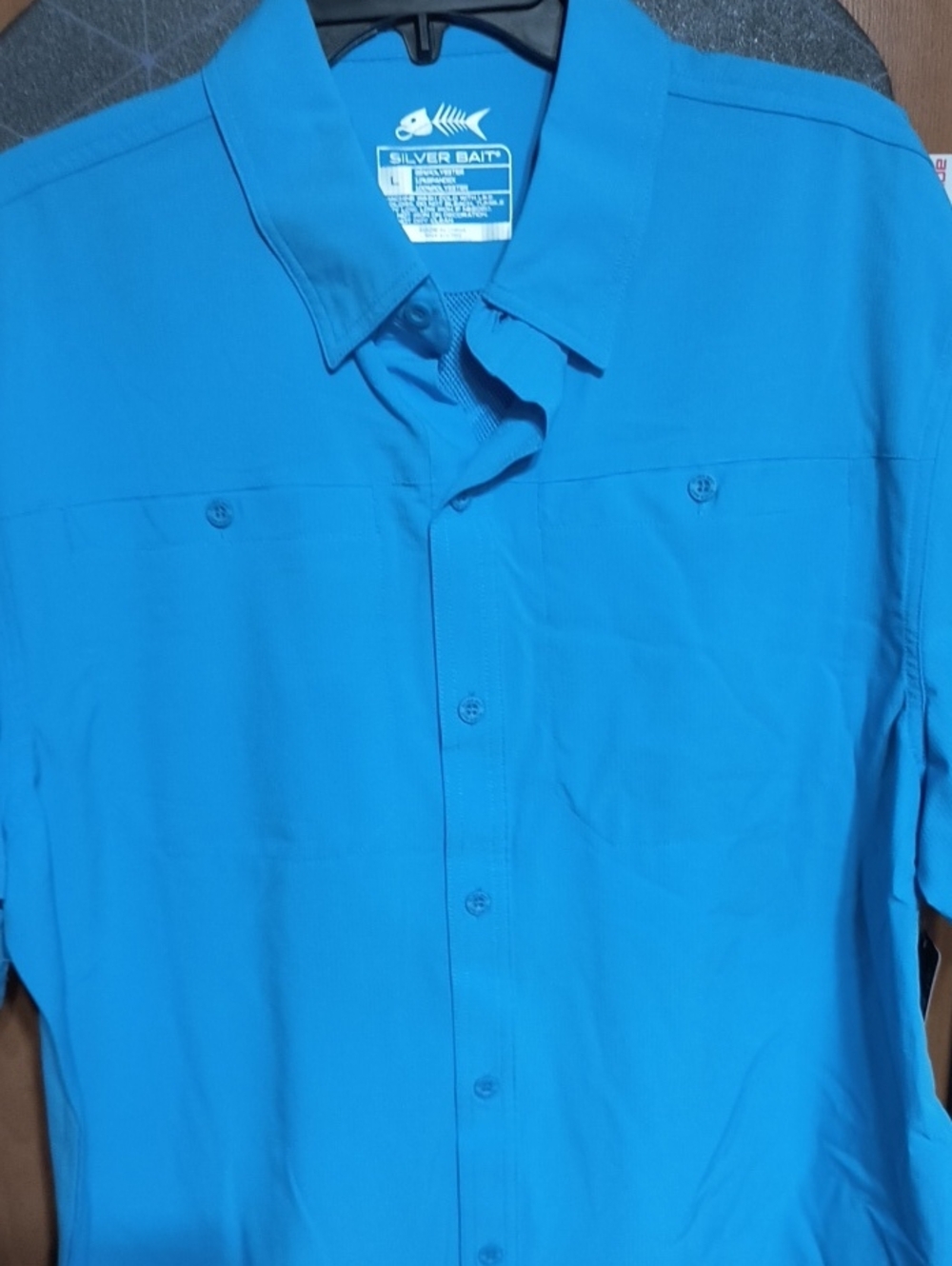 Silver Jeans Men’s Short-Sleeve Button-Down Shirt in Turquoise Blue